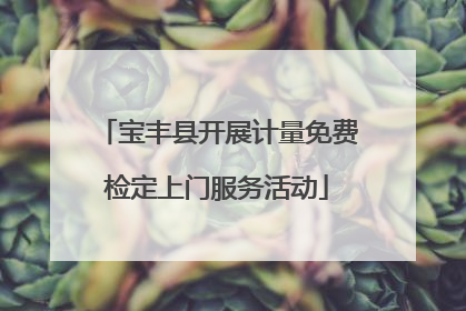 宝丰县开展计量免费检定上门服务活动