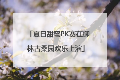 夏日甜蜜PK赛在御林古桑园欢乐上演