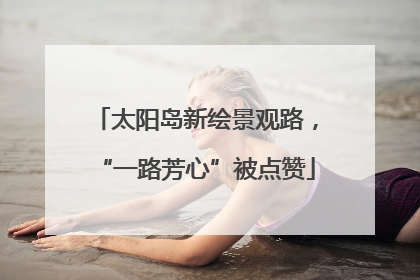 太阳岛新绘景观路，“一路芳心”被点赞