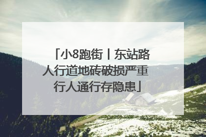 小8跑街丨东站路人行道地砖破损严重 行人通行存隐患