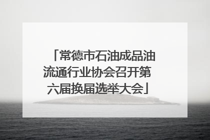 常德市石油成品油流通行业协会召开第六届换届选举大会