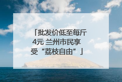 批发价低至每斤4元 兰州市民享受“荔枝自由”