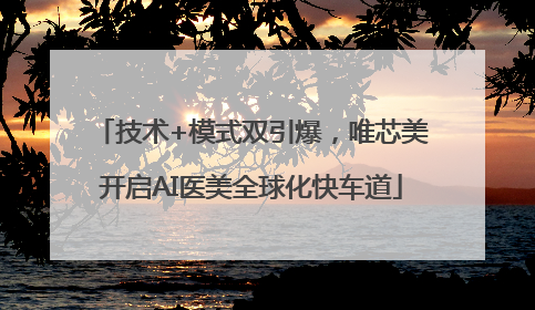 技术+模式双引爆，唯芯美开启AI医美全球化快车道