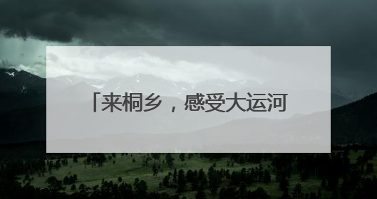 来桐乡，感受大运河畔的“宋韵”端午