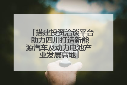 搭建投资洽谈平台 助力四川打造新能源汽车及动力电池产业发展高地
