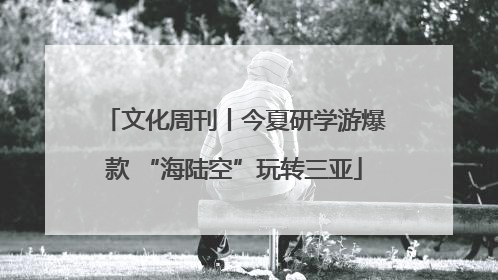 文化周刊丨今夏研学游爆款 “海陆空”玩转三亚