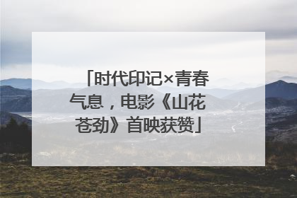 时代印记×青春气息，电影《山花苍劲》首映获赞
