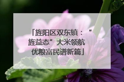 旌阳区双东镇：“旌益态”大米领航 优粮富民谱新篇