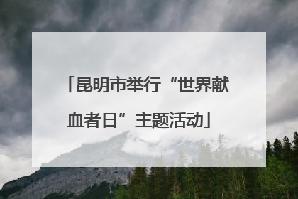 昆明市举行“世界献血者日”主题活动