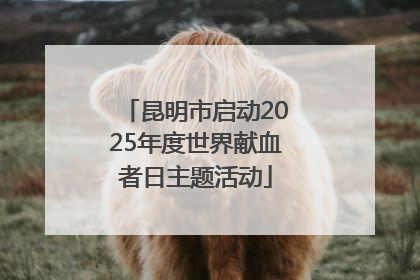 昆明市启动2025年度世界献血者日主题活动