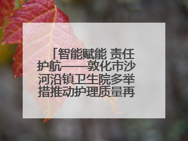 智能赋能 责任护航——敦化市沙河沿镇卫生院多举措推动护理质量再上新台阶