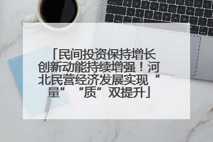 民间投资保持增长 创新动能持续增强！河北民营经济发展实现“量”“质”双提升