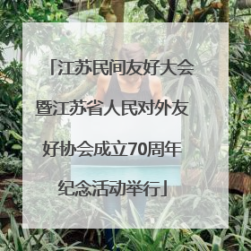 江苏民间友好大会暨江苏省人民对外友好协会成立70周年纪念活动举行