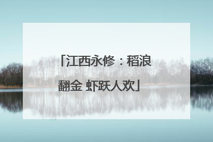 江西永修：稻浪翻金 虾跃人欢