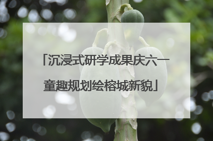 沉浸式研学成果庆六一 童趣规划绘榕城新貌