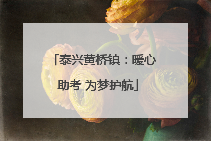 泰兴黄桥镇：暖心助考 为梦护航