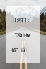 海口：“琼山福稻”香