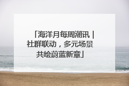 海洋月每周潮讯｜社群联动，多元场景共绘蔚蓝新章