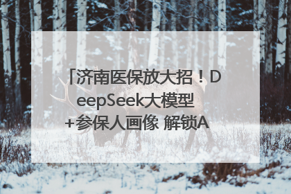 济南医保放大招！DeepSeek大模型+参保人画像 解锁AI医保管家新体验