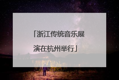 浙江传统音乐展演在杭州举行