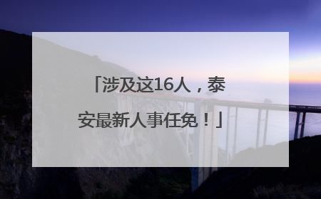 涉及这16人，泰安最新人事任免！