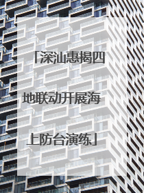 深汕惠揭四地联动开展海上防台演练