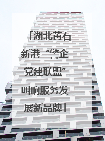 湖北黄石新港“警企党建联盟”叫响服务发展新品牌