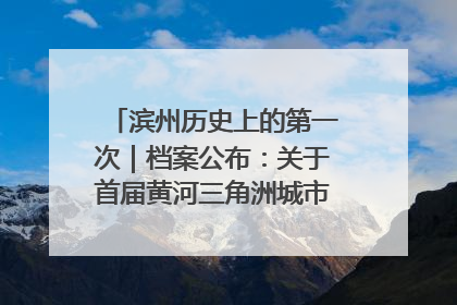 滨州历史上的第一次｜档案公布：关于首届黄河三角洲城市经济博览会暨发展论坛情况的总结报告