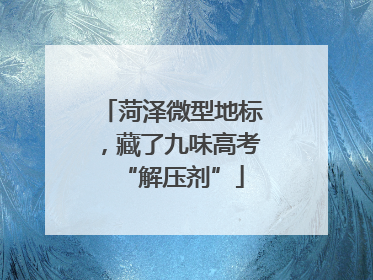 菏泽微型地标，藏了九味高考“解压剂”