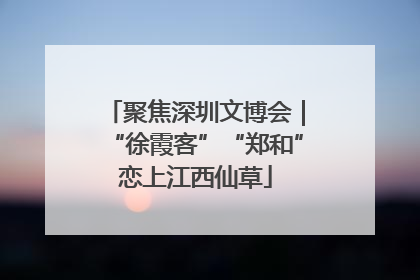 聚焦深圳文博会｜“徐霞客”“郑和”恋上江西仙草