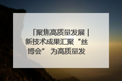 聚焦高质量发展｜新技术成果汇聚“丝博会” 为高质量发展注入新动能