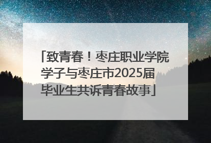 致青春！枣庄职业学院学子与枣庄市2025届毕业生共诉青春故事