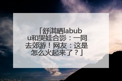舒淇晒labubu和哭娃合影：一同去郊游！网友：这是怎么火起来了？