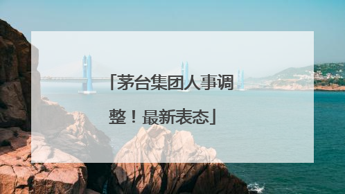 茅台集团人事调整！最新表态