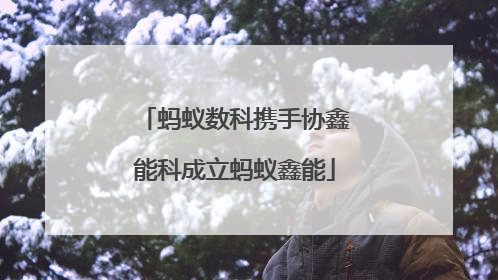 蚂蚁数科携手协鑫能科成立蚂蚁鑫能