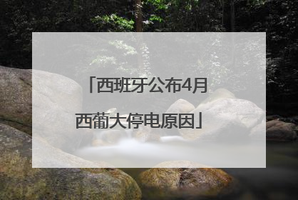 西班牙公布4月西葡大停电原因
