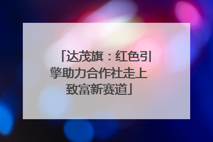 达茂旗：红色引擎助力合作社走上致富新赛道