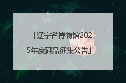 辽宁省博物馆2025年度藏品征集公告