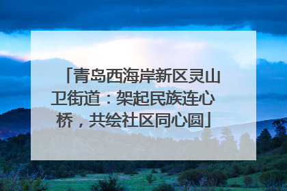 青岛西海岸新区灵山卫街道：架起民族连心桥，共绘社区同心圆