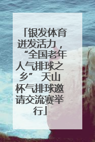 银发体育迸发活力，“全国老年人气排球之乡” 天山杯气排球邀请交流赛举行