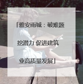 雅安雨城：破难题 挖潜力 促进建筑业高质量发展