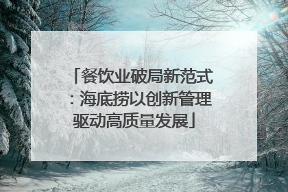 餐饮业破局新范式：海底捞以创新管理驱动高质量发展