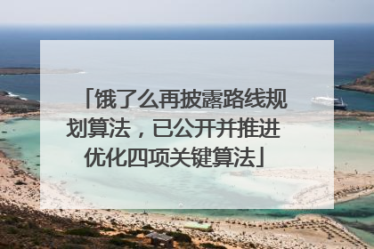饿了么再披露路线规划算法，已公开并推进优化四项关键算法