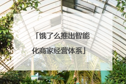 饿了么推出智能化商家经营体系