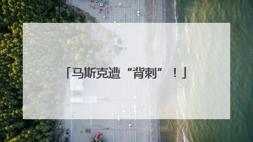 马斯克遭“背刺”！