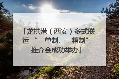 龙拱港（西安）多式联运 “一单制、一箱制” 推介会成功举办