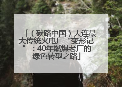 （碳路中国）大连最大传统火电厂“变形记”：40年燃煤老厂的绿色转型之路