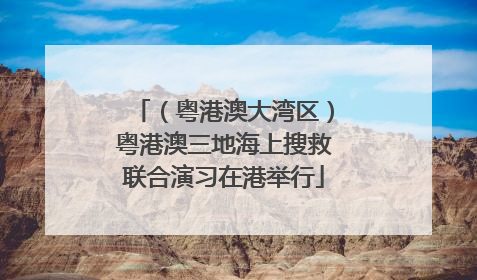 （粤港澳大湾区）粤港澳三地海上搜救联合演习在港举行