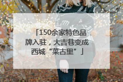 150余家特色品牌入驻，大吉巷变成西城“菜古里”