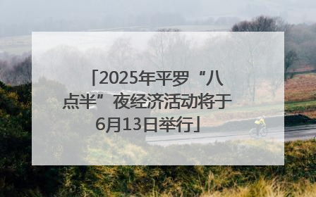 2025年平罗“八点半”夜经济活动将于6月13日举行